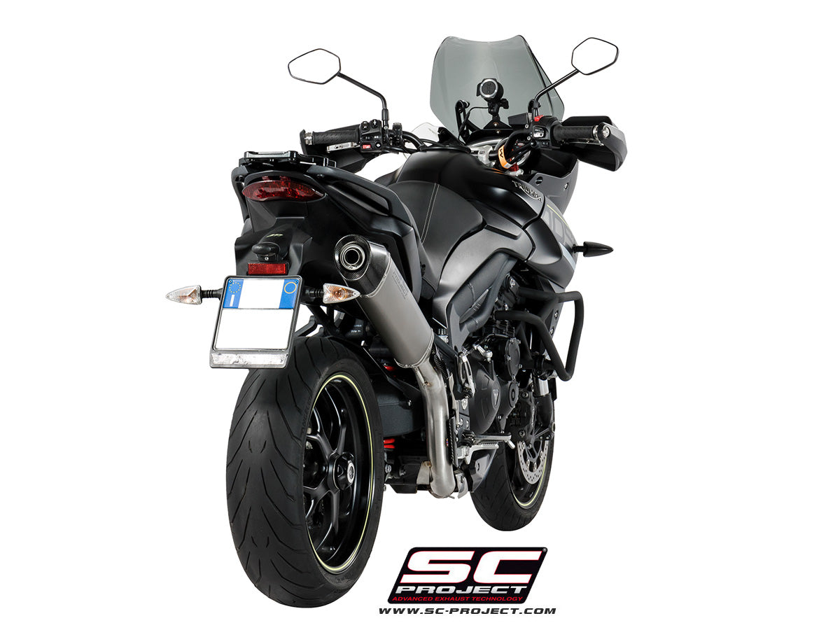 TRIUMPH TIGER SPORT 1050 (2016 - 2020) X-Plorer Muffler, high position, with Carbon fibre end cap