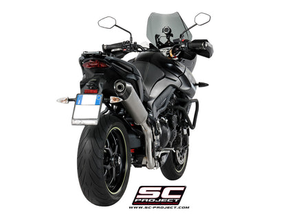 TRIUMPH TIGER SPORT 1050 (2016 - 2020) X-Plorer Muffler, high position, with Carbon fibre end cap