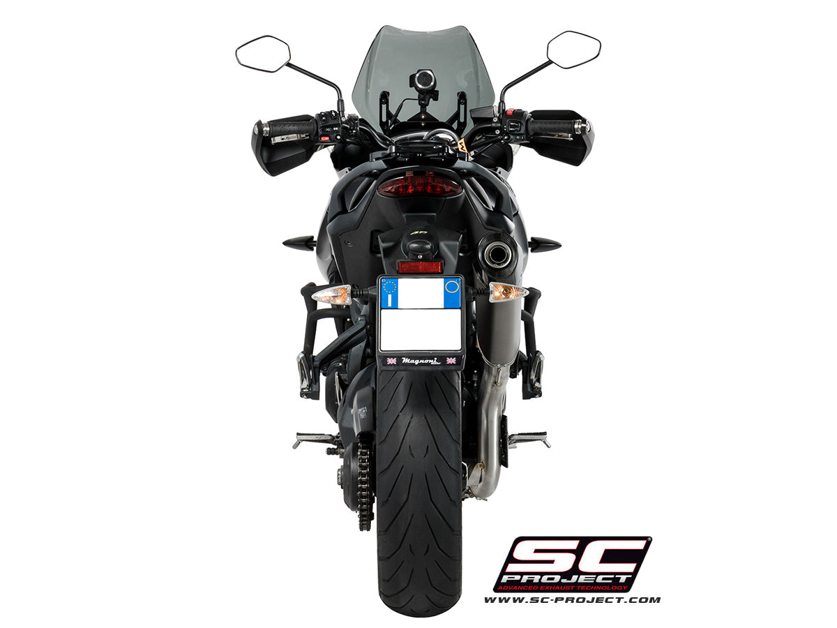 TRIUMPH TIGER SPORT 1050 (2016 - 2020) X-Plorer Muffler, high position, with Carbon fibre end cap