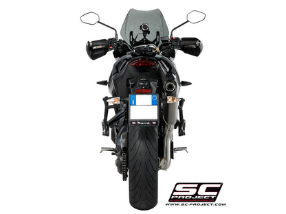TRIUMPH TIGER SPORT 1050 (2016 - 2020) X-Plorer Muffler, high position, with Carbon fibre end cap