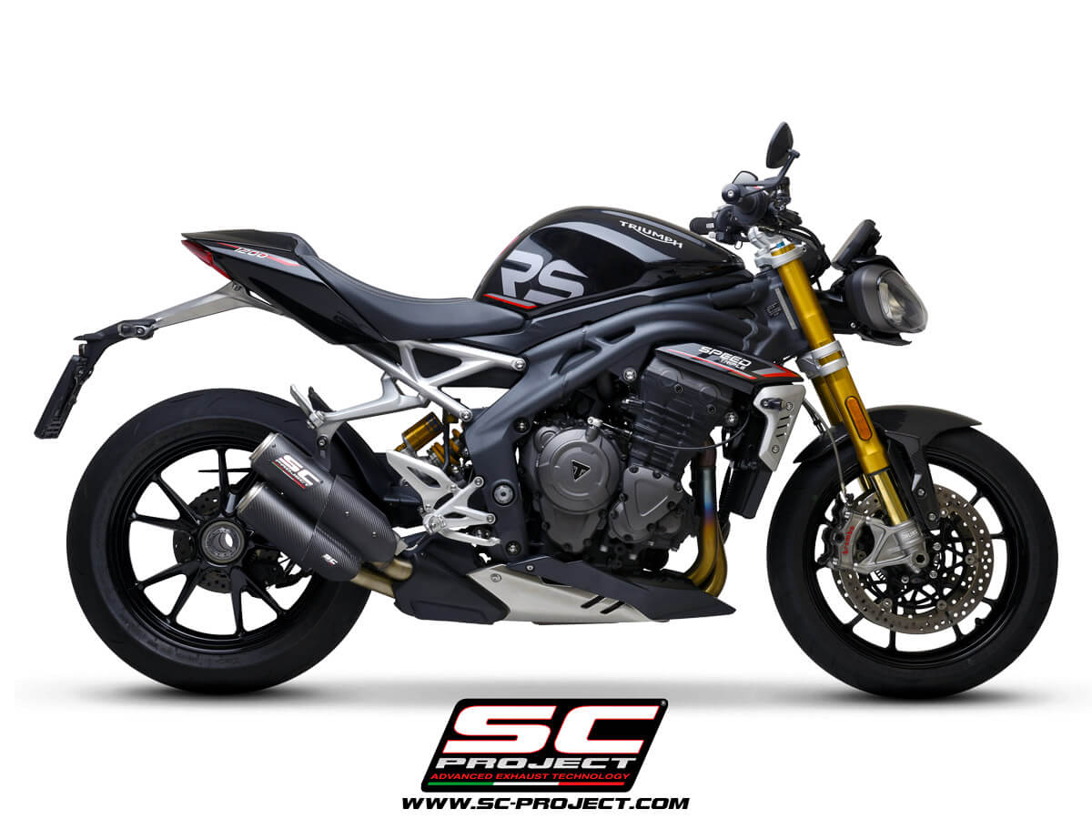 TRIUMPH SPEED TRIPLE 1200 RS (2021-2024) - RR Twin CR-T dual muffler