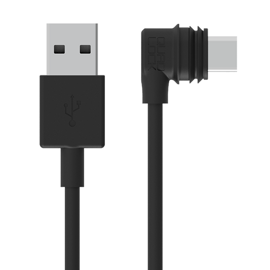 Quad Lock Accessory - W.proof Wireless Charging Head Usb Cable-right Angle