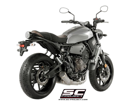 YAMAHA MT-07 (2017 - 2020) Full Exhaust System 2-1, stainless Steel, with 70s conical Muffler