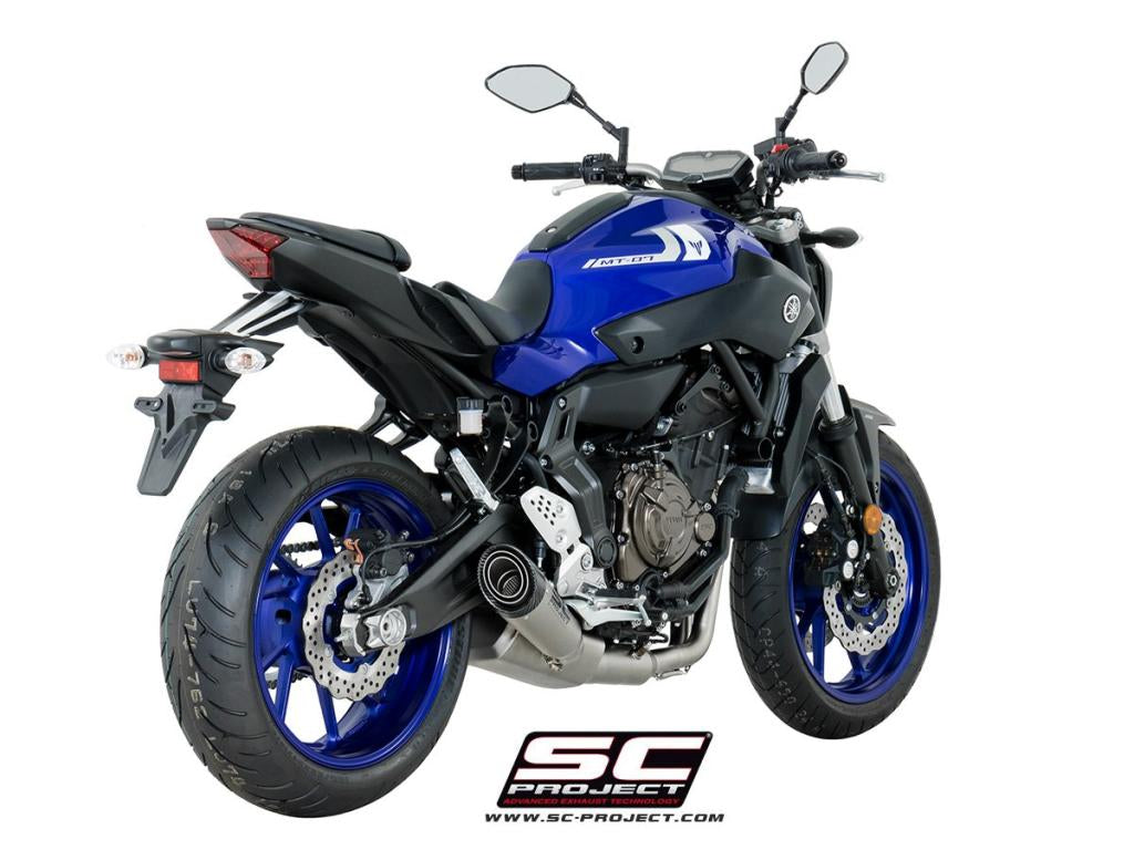 YAMAHA MT-07 (2017 - 2020) Full Exhaust System 2-1, stainless Steel, with S1 Muffler