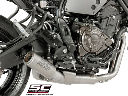YAMAHA MT-07 (2017 - 2020) Full Exhaust System 2-1, with CR-T Muffler, Titanium