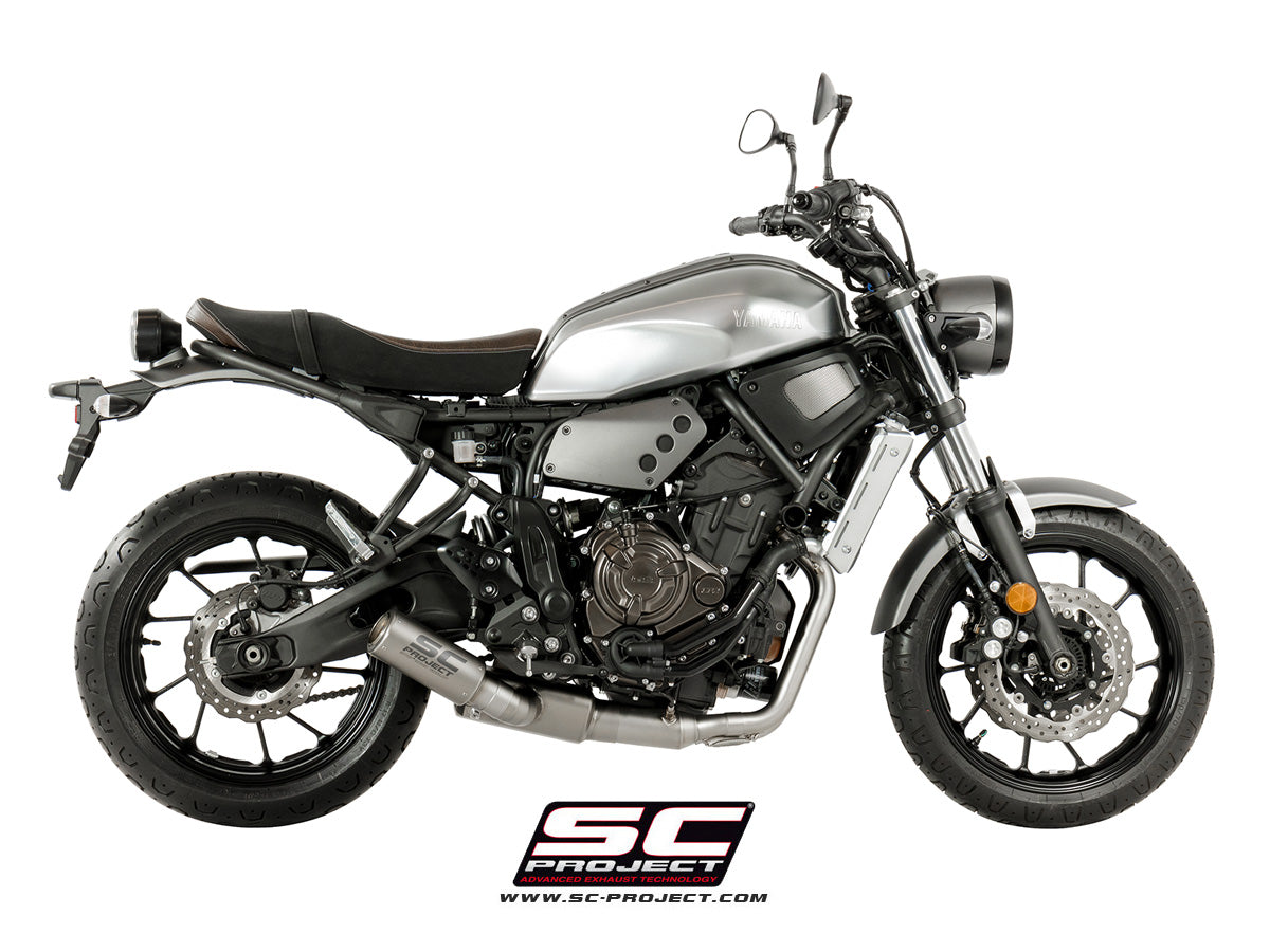 YAMAHA MT-07 (2017 - 2020) Full Exhaust System 2-1, with CR-T Muffler, Titanium