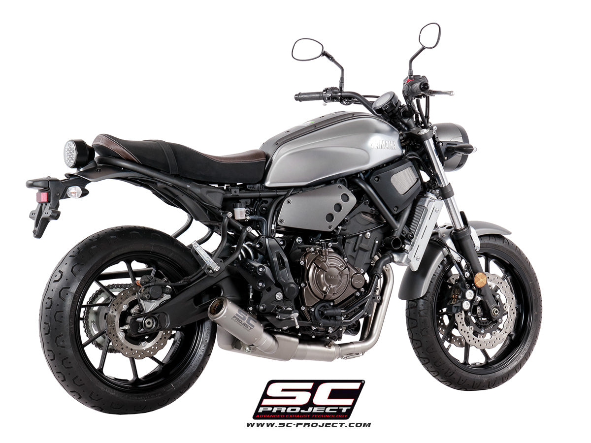 YAMAHA MT-07 (2017 - 2020) Full Exhaust System 2-1, with CR-T Muffler, Titanium