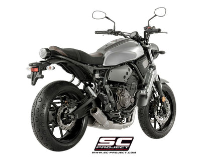 YAMAHA MT-07 (2017 - 2020) Full Exhaust System 2-1, with CR-T Muffler, Titanium