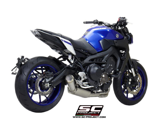 YAMAHA MT-09 (2017 - 2020) Full Exhaust System 3-1, stainless Steel, with 70s conical Muffler