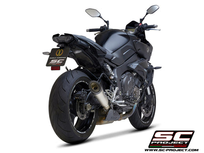 YAMAHA MT-10 (2016-2021) S1 Muffler, Titanium, with Carbon fibre end cap