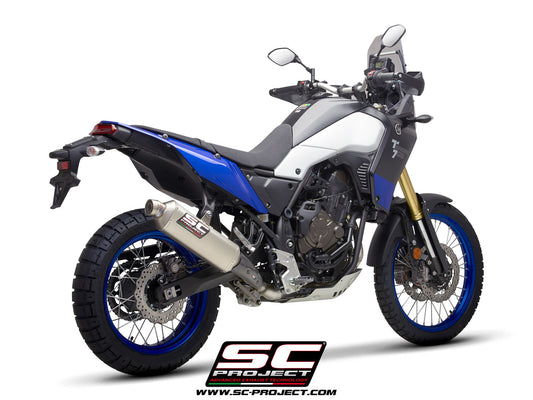 YAMAHA TENERE' 700 (2019 - 2020) Rally Raid Muffler, Titanium, with Titanium end cap