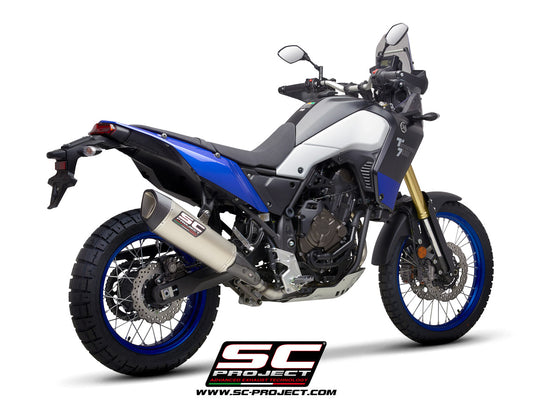 YAMAHA TENERE' 700 (2019 - 2020) SC1-R Muffler, Titanium, with Carbon fibre end cap