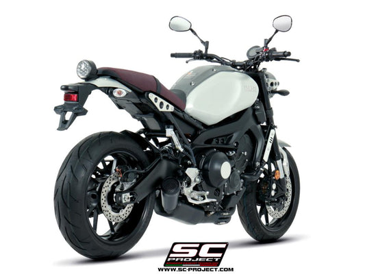 YAMAHA XSR 900 (2016 - 2020) Full Exhaust System 3-1, stainless Steel, with 70s conical Muffler, matt black painted