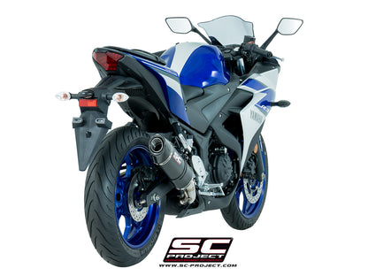 YAMAHA YZF R3 (2015 - 2017) Oval Muffler