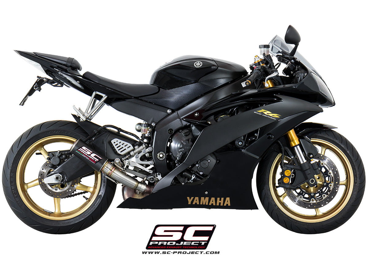 YAMAHA YZF R6 (2006 - 2016) CR-T Muffler, high position