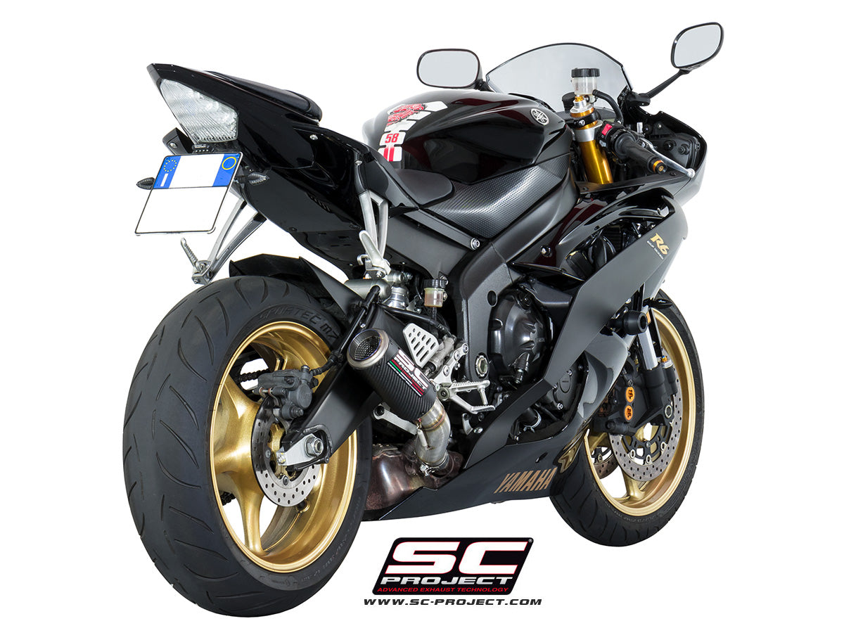 YAMAHA YZF R6 (2006 - 2016) CR-T Muffler, high position