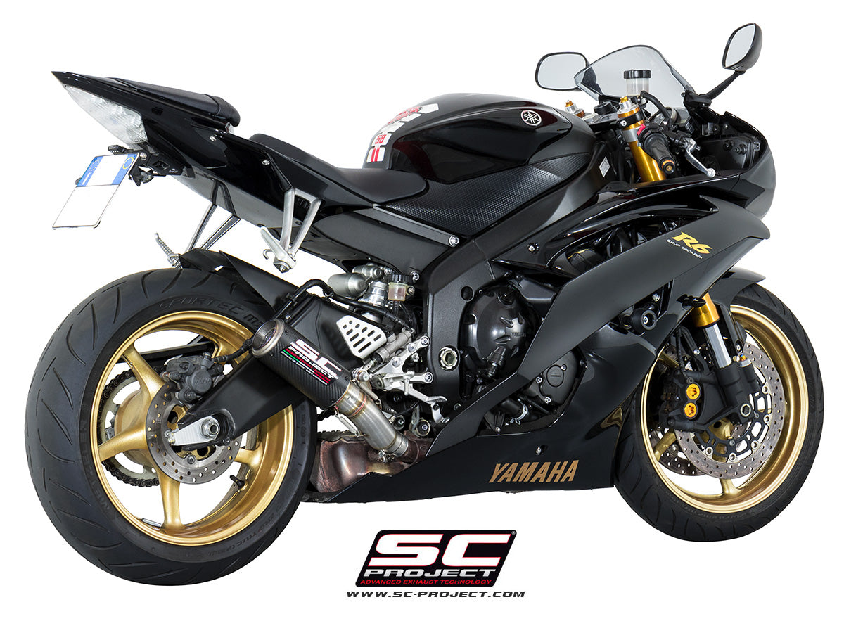 YAMAHA YZF R6 (2006 - 2016) CR-T Muffler, high position