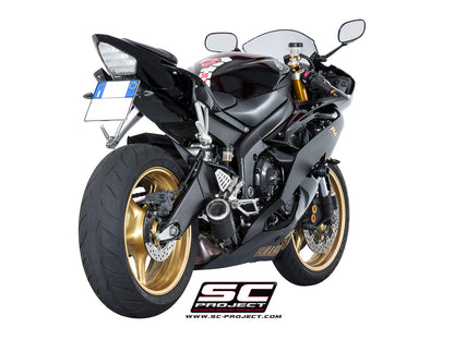YAMAHA YZF R6 (2006 - 2016) CR-T Muffler, low position, Carbon fibre