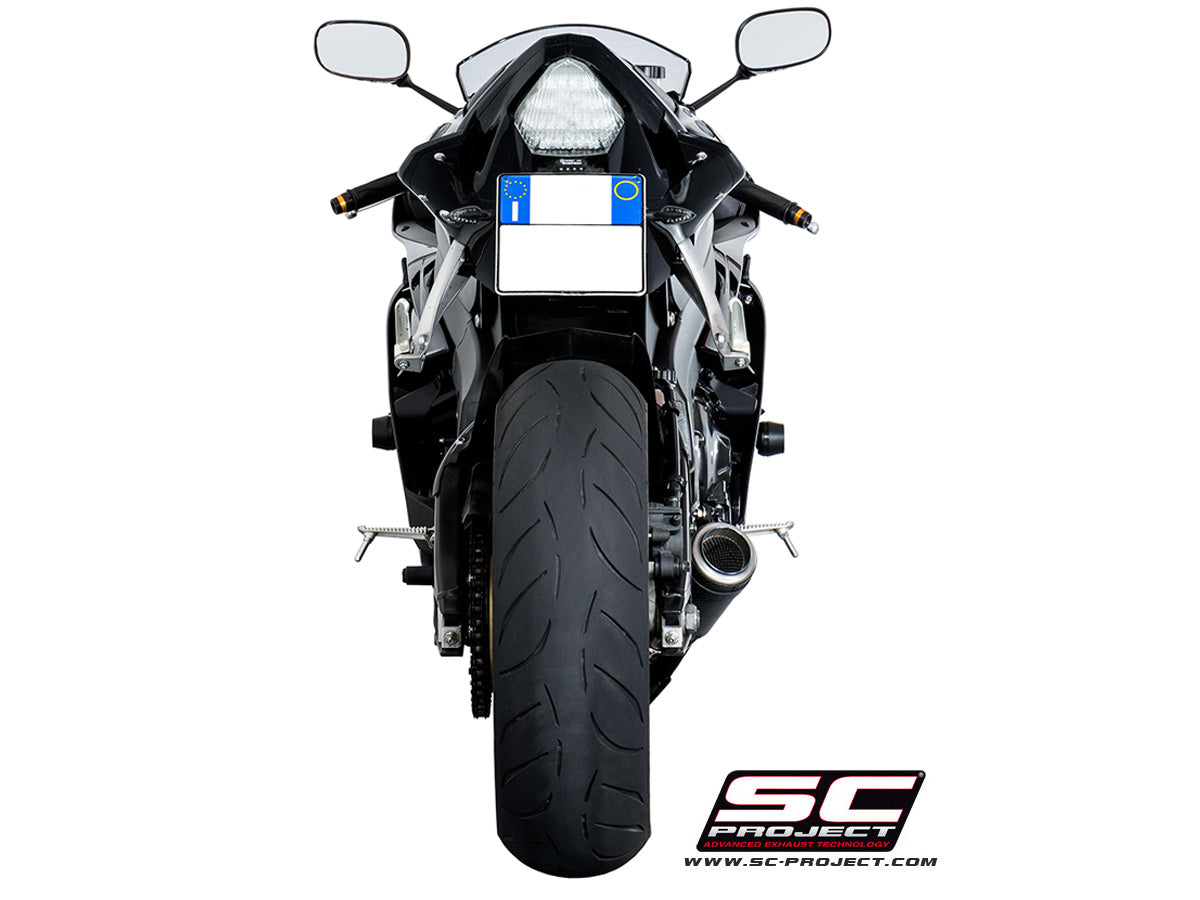 YAMAHA YZF R6 (2006 - 2016) CR-T Muffler, low position, Carbon fibre