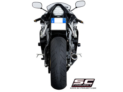 YAMAHA YZF R6 (2006 - 2016) CR-T Muffler, low position, Carbon fibre