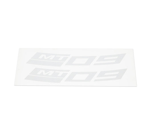 Rear Rim Sticker 'MT-09' - Silver