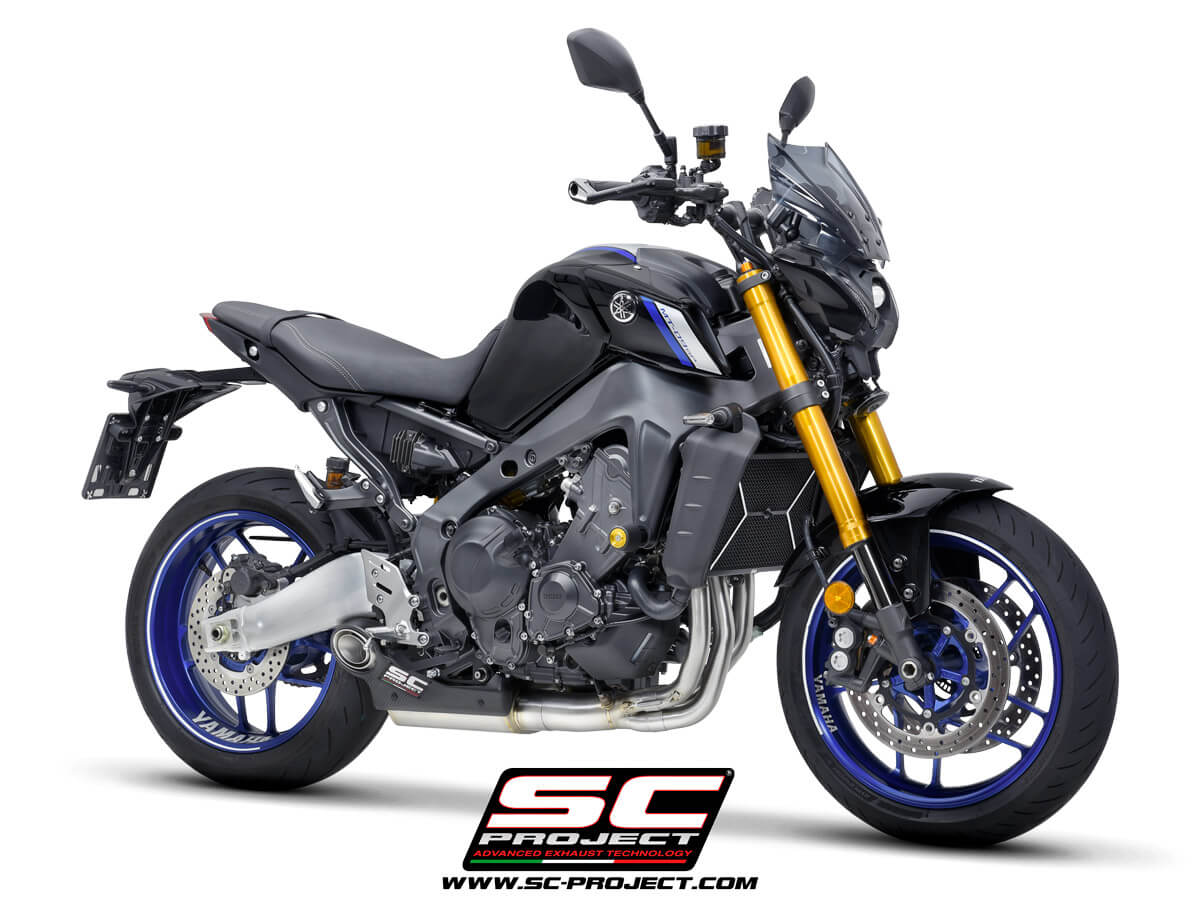 YAMAHA MT-09 (2021-2023) STR-1 muffler, with full 3-1 exhaust system Stainless Steel Aisi 304 - Euro 5