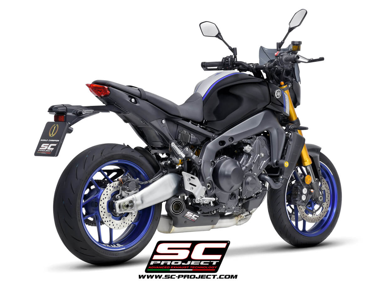 YAMAHA MT-09 (2021-2023) STR-1 muffler, with full 3-1 exhaust system Stainless Steel Aisi 304 - Euro 5