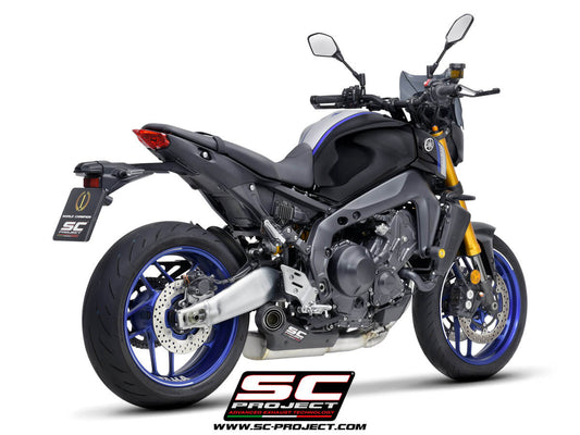 YAMAHA MT-09 (2021-2023) STR-1 muffler, with full 3-1 exhaust system Stainless Steel Aisi 304 - Euro 5