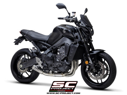 YAMAHA MT-09 (2021-2023) CR-T muffler, with full 3-1 exhaust system Stainless Steel Aisi 304 - Racing