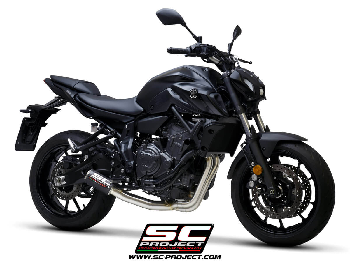 YAMAHA MT-07 (2021-2023) - FULL 2-1 EXHAUST SYSTEM WITH CR-T CARBON MUFFLER