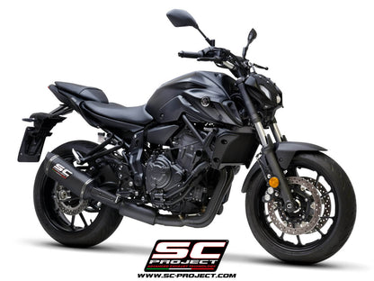 YAMAHA MT-07 (2021-2023) - FULL 2-1 EXHAUST SYSTEM WITH SC1-S CARBON