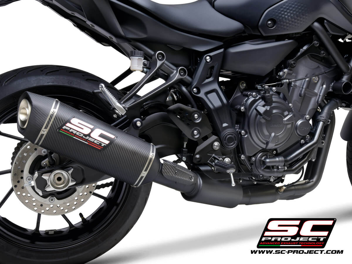 YAMAHA MT-07 (2021-2023) - FULL 2-1 EXHAUST SYSTEM WITH SC1-S CARBON