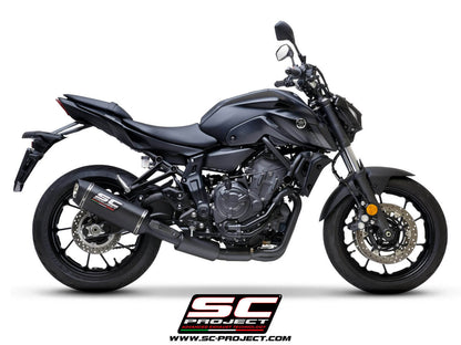 YAMAHA MT-07 (2021-2023) - FULL 2-1 EXHAUST SYSTEM WITH SC1-S CARBON