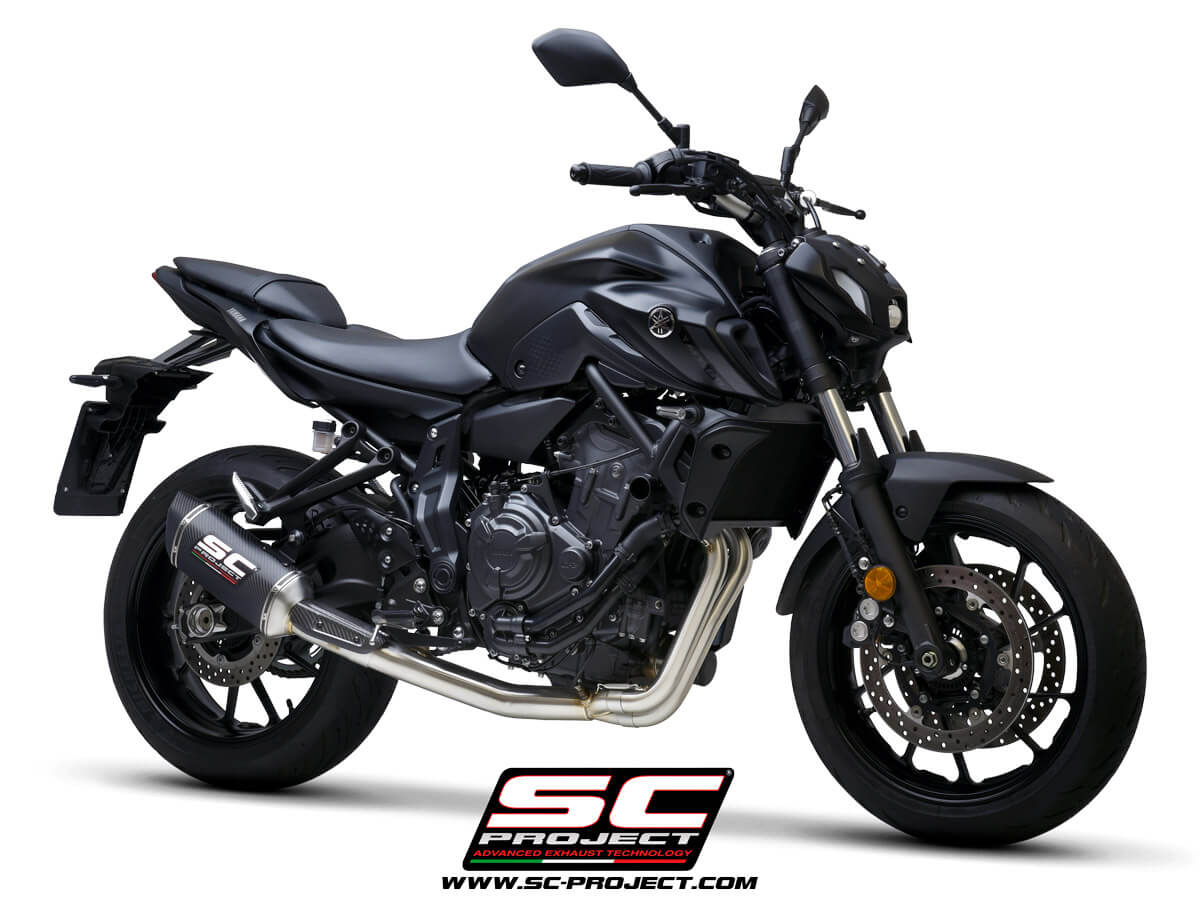YAMAHA MT-07 (2021-2023) - FULL 2-1 EXHAUST SYSTEM WITH SC1-S CARBON MUFFLER