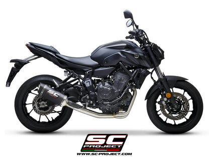 YAMAHA MT-07 (2021-2023) - FULL 2-1 EXHAUST SYSTEM WITH SC1-S CARBON MUFFLER