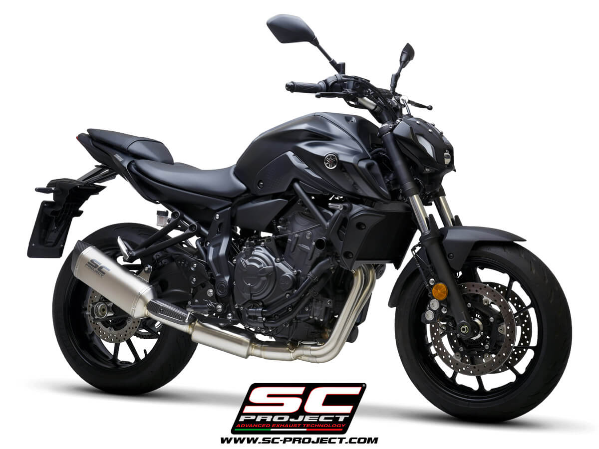 YAMAHA MT-07 (2021-2023) - FULL 2-1 EXHAUST SYSTEM WITH SC1-S TITANIUM MUFFLER