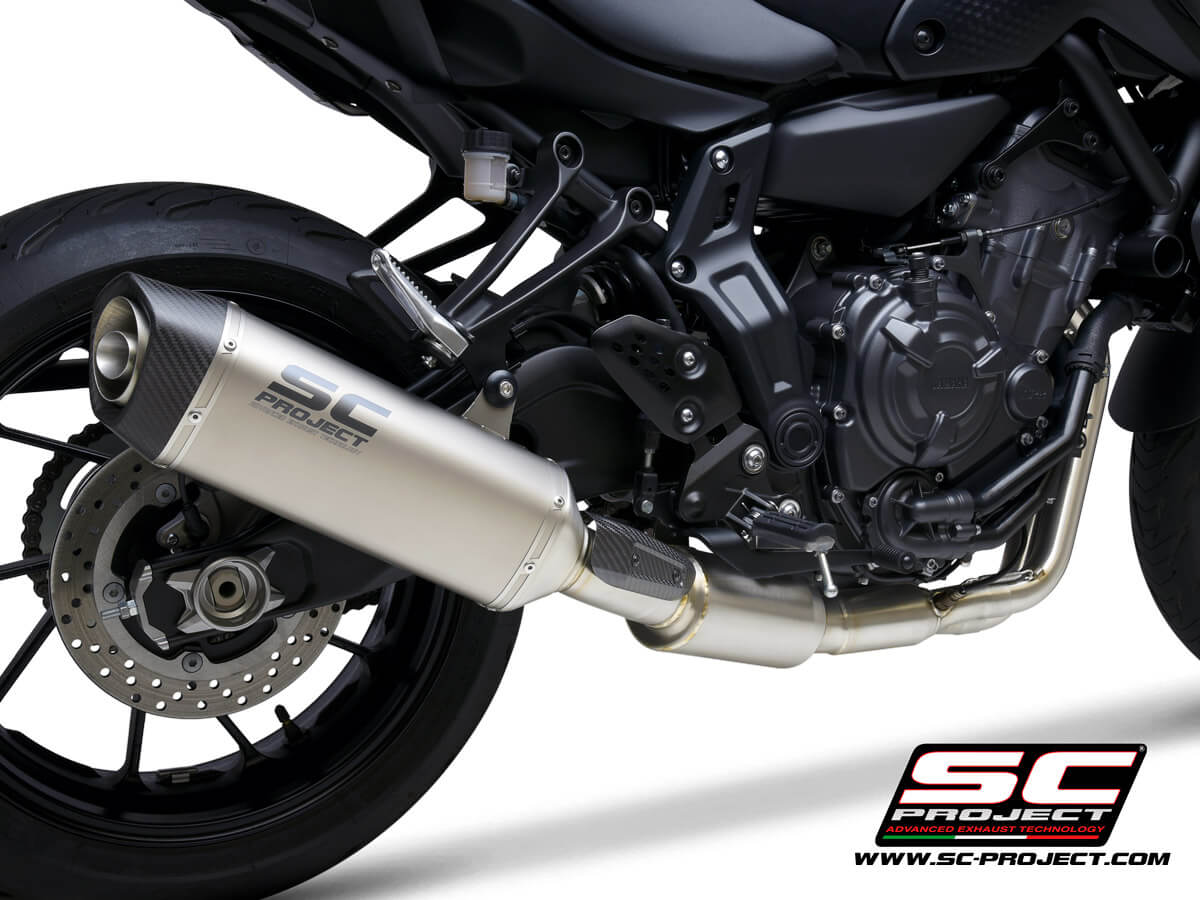 YAMAHA MT-07 (2021-2023) - FULL 2-1 EXHAUST SYSTEM WITH SC1-S TITANIUM MUFFLER