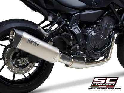 YAMAHA MT-07 (2021-2023) - FULL 2-1 EXHAUST SYSTEM WITH SC1-S TITANIUM MUFFLER