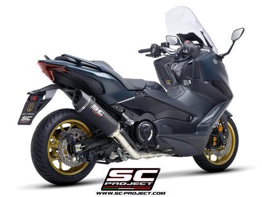 YAMAHA TMAX 560 (2022-2024) Full Exhaust System 2-1, stainless Steel, with SC1-R Muffler - Euro 5
