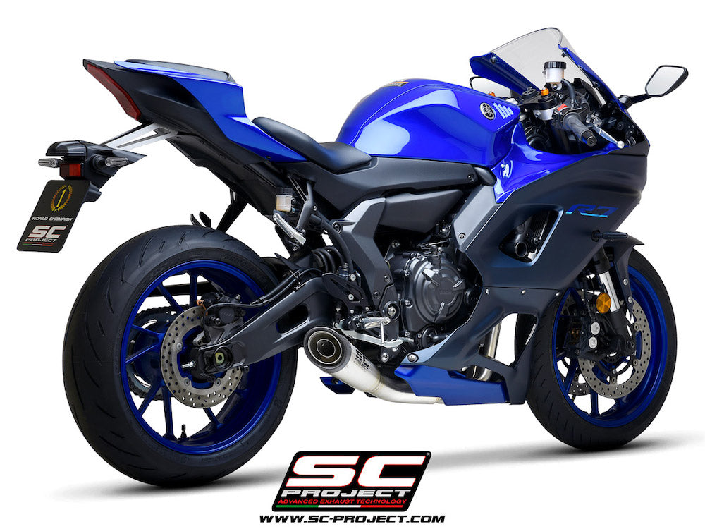 YAMAHA YZF R7 (2021-2026) Full 2-1 exhaust system with S1 muffler, Stainless Steel Aisi 304 - Racing