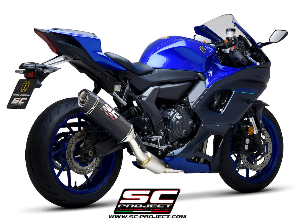 YAMAHA YZF R7 (2021-2025) Full 2-1 stainless steel exhaust system, with SC1-S muffler - EURO 5