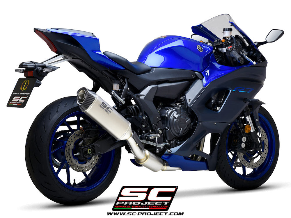 YAMAHA YZF R7 (2021-2025) Full 2-1 stainless steel exhaust system, with SC1-S muffler - EURO 5