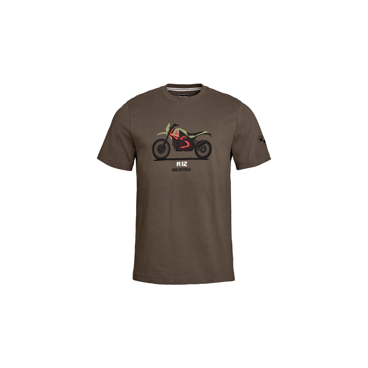 R 12 G/S T-shirt, Brown, M (76615B67545) - 1