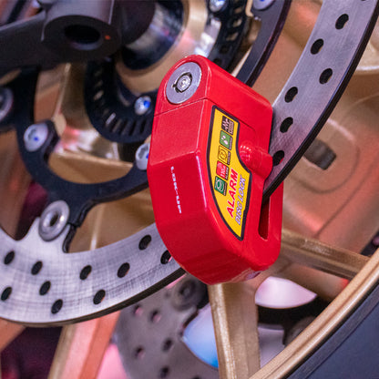 Lok-Up Alarmed (110dB) Disc Lock (Red)