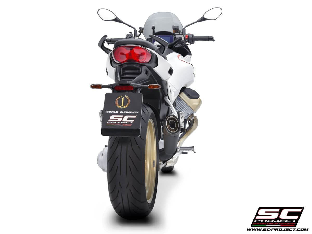 Moto Guzzi V100 MANDELLO (2023-2026) S1 titanium exhaust, matt black