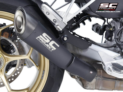Moto Guzzi V100 MANDELLO (2023-2026) S1 titanium exhaust, matt black