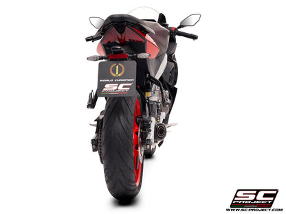 APRILIA  RS 457 (2024-2026) 2-1 Stainless steel full exhaust system, with S1 stainless steel exhaust