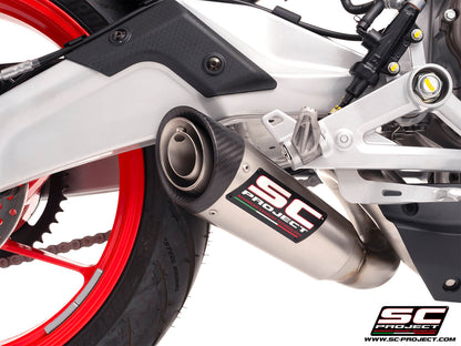 APRILIA  RS 457 (2024-2026) 2-1 Stainless steel full exhaust system, with S1 stainless steel exhaust