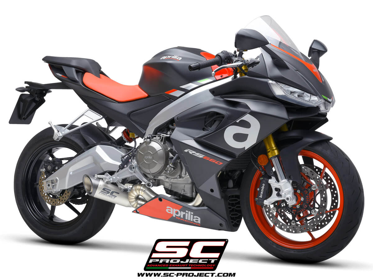 APRILIA RS 660 (2020 - 2024) Full exhaust system 2-1, titanium, with S1 muffler