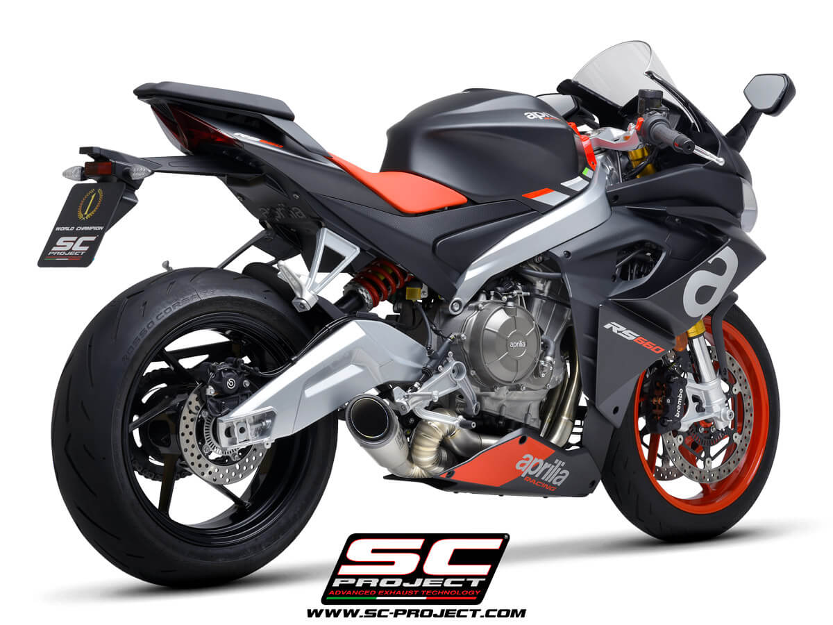 APRILIA RS 660 (2020 - 2024) Full exhaust system 2-1, titanium, with S1 muffler